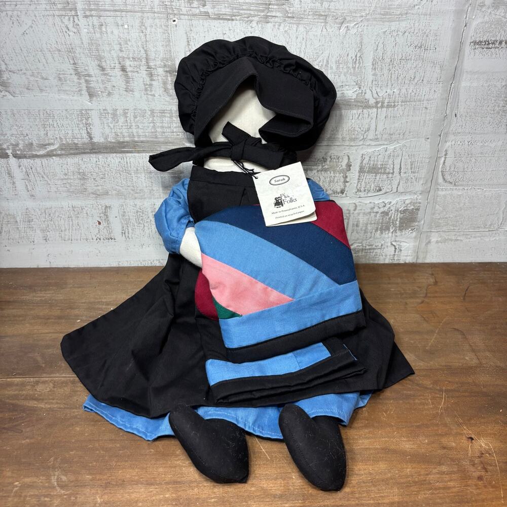 Vintage Cloth Faceless Folk Amish Doll
